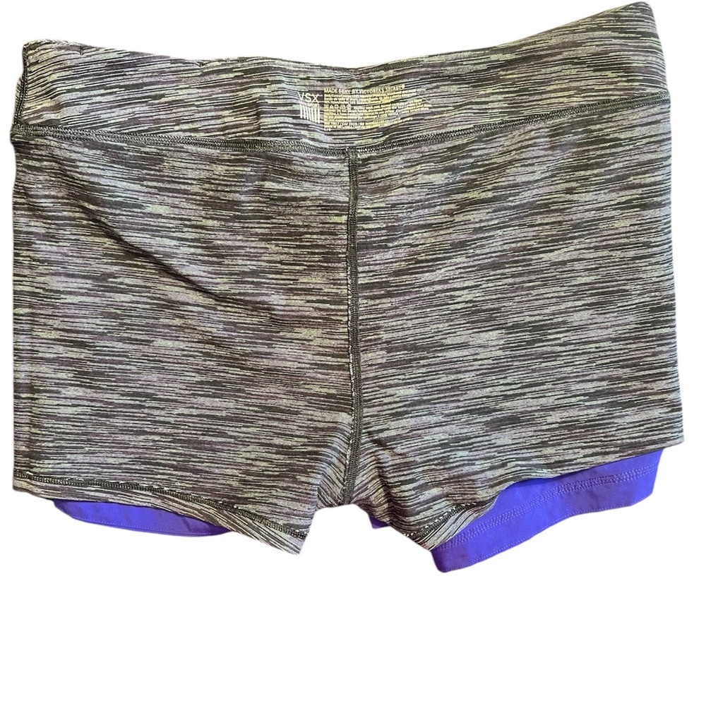 VSX Victoria’s Secret purple blue athletic shorts Size L - Picture 6 of 8